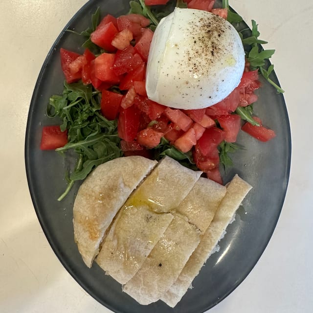 Fresh Mozzarella with Bread.